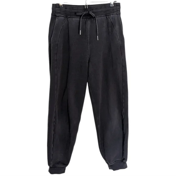 Lululemon Scuba Relaxed High-Rise Jogger Athleisure Women 6 Pull On Cotton Black - Picture 2 of 10